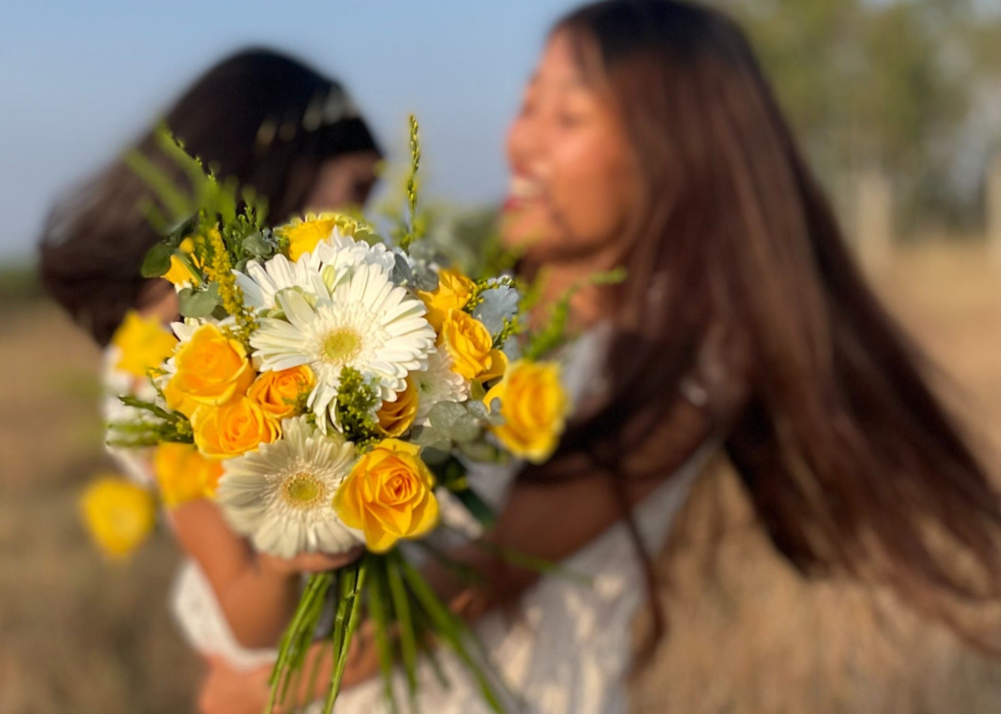 Yellow Rose, White Gerbera